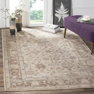 Safavieh Maharaja Hand Made Area Rug, Brown / Ivory Traditional Style Non-shedding