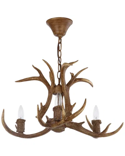 SAFAVIEH SAFAVIEH MAKANI 21.5-INCH DIA ANTLER CHANDELIER