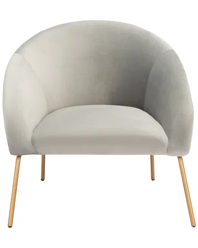 Safavieh Mandi Velvet Accent Chair In Grey