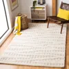 Safavieh Manhattan Hand Made Area Rug, Beige / Ivory Contemporary Style Non-shedding In White