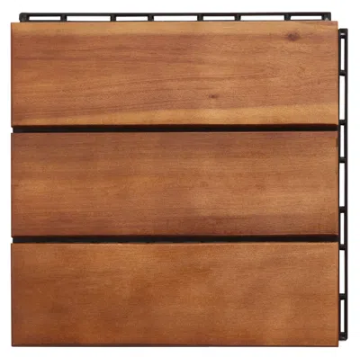 Safavieh Manila Wooden Floor Tile In Brown