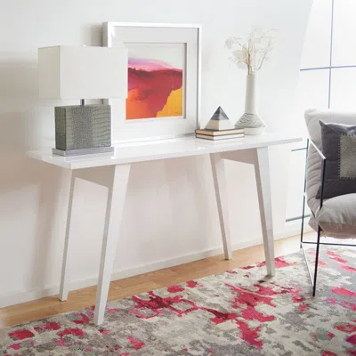Safavieh Manny Retro Mid Century Wood Console In Neutral