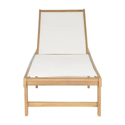 Safavieh Manteca Patio Collection Lounge Chair In White