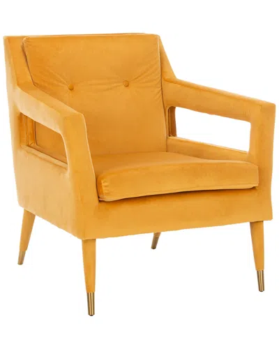Safavieh Mara Tufted Accent Chair In Yellow