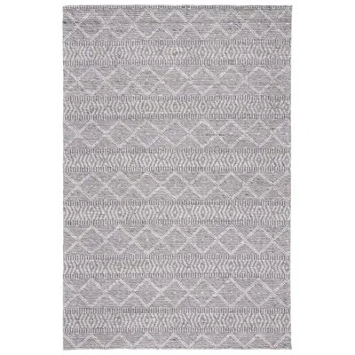 Safavieh Marbella Flat Weave Wool/cotton Geometric Rug In Gray