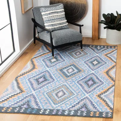 Safavieh Marbella Hand Made Area Rug, Blue / Gold Bohemian Style Non-shedding