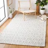 Safavieh Marbella Hand Made Area Rug, Blue / Ivory Contemporary Style Non-shedding In Gray