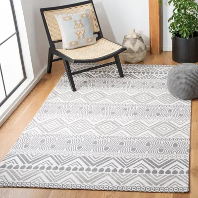 Safavieh Marbella Hand Made Area Rug, Grey Bohemian Style Non-shedding In Neutral