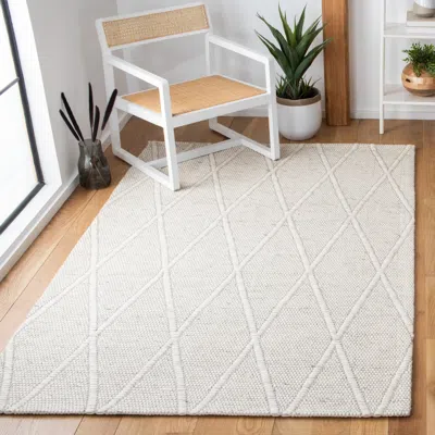Safavieh Marbella Hand Made Area Rug, Ivory Contemporary Style Non-shedding In White