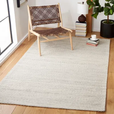 SAFAVIEH MARBELLA HAND MADE AREA RUG, LIGHT GREY SOLID / TONAL STYLE NON-SHEDDING