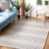 Safavieh Marbella Hand Made Area Rug, Silver / Black Bohemian Style Non-shedding In Neutral