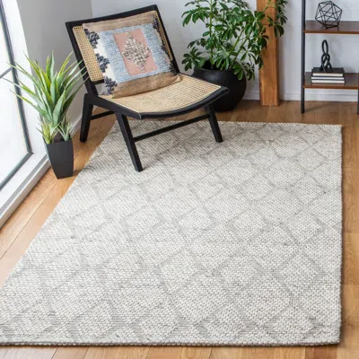 Safavieh Marbella Machine Made Area Rug, Beige Contemporary Style Easy Care In Gray