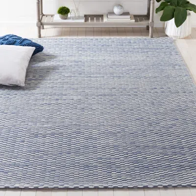 Safavieh Marbella Machine Made Area Rug, Grey / Beige Contemporary Style Easy Care In Blue