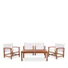 Safavieh Mardin 5-piece Indoor/outdoor Dining Set In Natural/beige