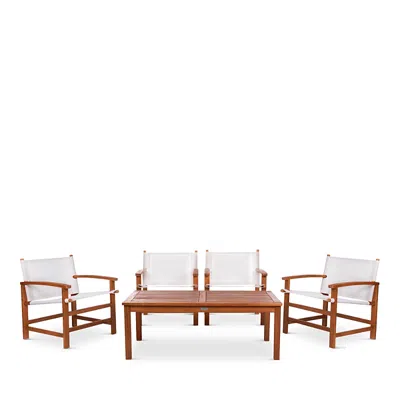 Safavieh Mardin 5-piece Indoor/outdoor Dining Set In Natural/beige