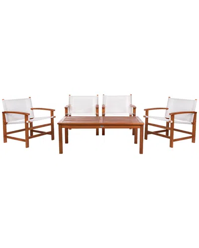 Safavieh Mardin Outdoor Dining Set In Brown