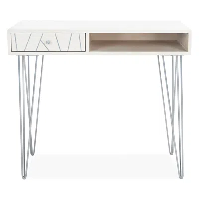 Safavieh Marigold Silver Coffee Table In White