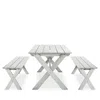 Safavieh Marina 3-piece Outdoor Set In Gray Wash