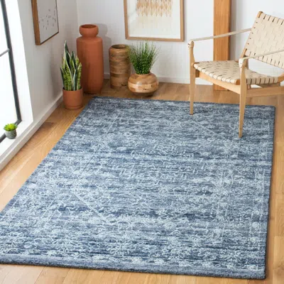 Safavieh Marquee Hand Made Area Rug, Navy Traditional Style Non-shedding In Blue