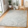 Safavieh Marquee Hand Made Area Rug, Turquoise / Beige Global Inspired Style Non-shedding In Gray