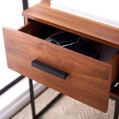 Safavieh Marquise 1 Drawer Nighstand In Brown