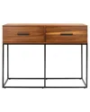 Safavieh Marquise 2 Drawer Console Table In Brown