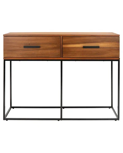 Safavieh Marquise 2 Drawer Console Table In Brown