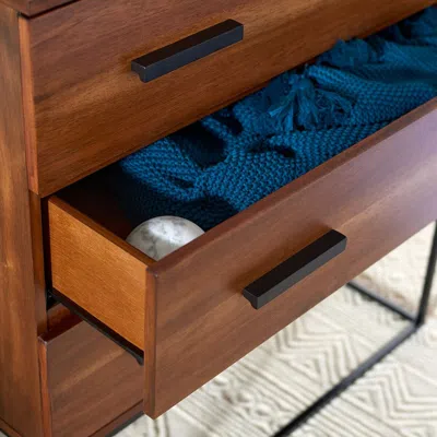 Safavieh Marquise 3 Drawer Chest In Brown