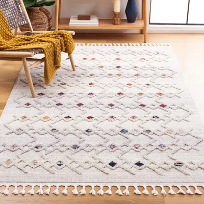 Safavieh Marrakesh Machine Made Area Rug, Grey / Light Grey Bohemian Style Easy Care In Neutral