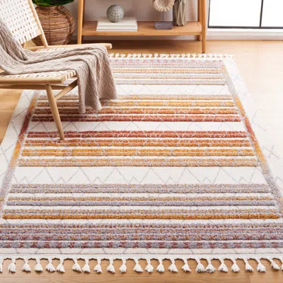 Safavieh Marrakesh Machine Made Area Rug, Grey / Multi Bohemian Style Easy Care
