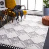 Safavieh Marrakesh Machine Made Area Rug, Ivory / Grey Bohemian Style Easy Care In Gray