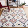 Safavieh Marrakesh Machine Made Area Rug, Ivory / Multi Bohemian Style Easy Care In White