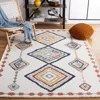 Safavieh Marrakesh Machine Made Area Rug, Ivory / Multi Bohemian Style Easy Care In White