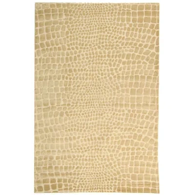 Safavieh Martha Stewart Classics Silk, Linen & Wool Animal Print Rug In Meerkat,brown