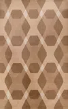 Safavieh Martha Stewart Hand Made Area Rug, Beige / Multi Contemporary Style Non-shedding In Brown