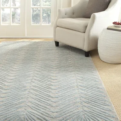 Safavieh Martha Stewart Hand Made Area Rug, Blue Fir Contemporary Style Non-shedding