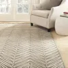 Safavieh Martha Stewart Hand Made Area Rug, Chamois Beige Contemporary Style Non-shedding In Gray