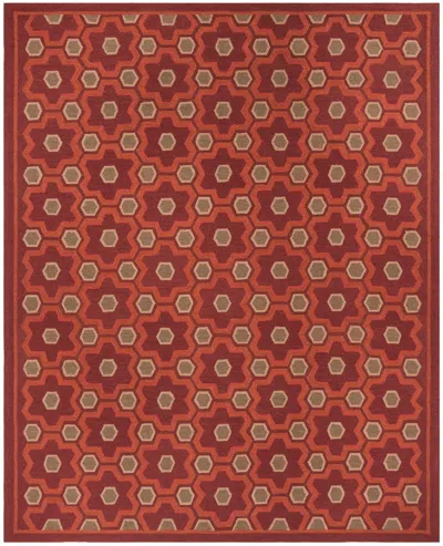 Safavieh Martha Stewart Hand Made Area Rug, Choc Cosmos Brn Contemporary Style Non-shedding