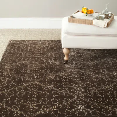 Safavieh Martha Stewart Hand Made Area Rug, Coffee / Brown Contemporary Style Non-shedding