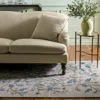 Safavieh Martha Stewart Hand Made Area Rug, Colonial Blue Country Floral Style Non-shedding In Multi