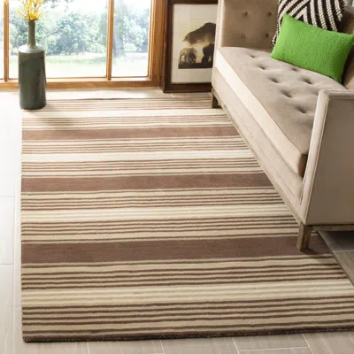 Safavieh Martha Stewart Hand Made Area Rug, Contemporary Style Non-shedding In Gray