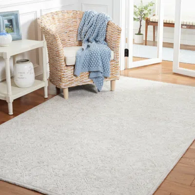 Safavieh Martha Stewart Hand Made Area Rug, Light Grey / Taupe Traditional Style Non-shedding In Neutral
