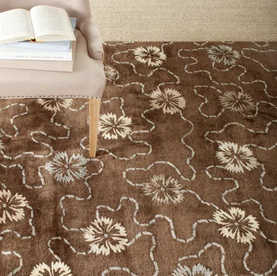 Safavieh Martha Stewart Hand Made Area Rug, Mocha Contemporary Style Non-shedding