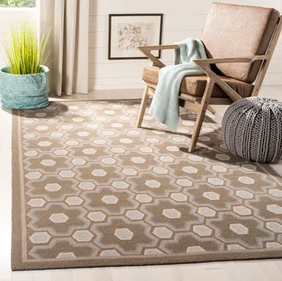 Safavieh Martha Stewart Hand Made Area Rug, Molasses Brown Contemporary Style Non-shedding