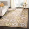 Safavieh Martha Stewart Hand Made Area Rug, Pebble / Grey Contemporary Style Non-shedding In Brown
