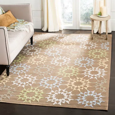 Safavieh Martha Stewart Hand Made Area Rug, Pebble / Grey Contemporary Style Non-shedding In Brown