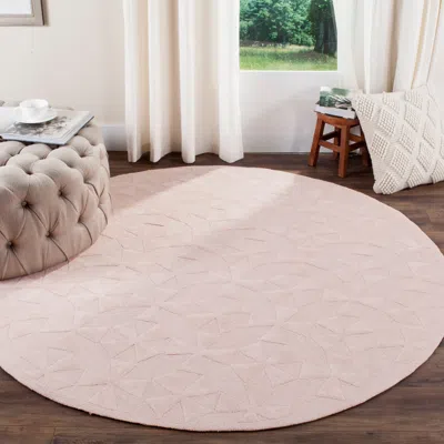 Safavieh Martha Stewart Hand Made Area Rug, Pink / Sand Contemporary Style Non-shedding