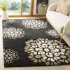 Safavieh Martha Stewart Hand Made Area Rug, Silhouette Contemporary Style Non-shedding In Black