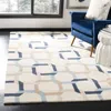 Safavieh Martha Stewart Hand Made Area Rug, Zinc Contemporary Style Non-shedding In Yellow