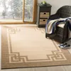 Safavieh Martha Stewart Indoor Outdoor Machine Made Area Rug, Beige / Dark Beig Contemporary Style Easy Care In Brown
